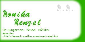 monika menzel business card